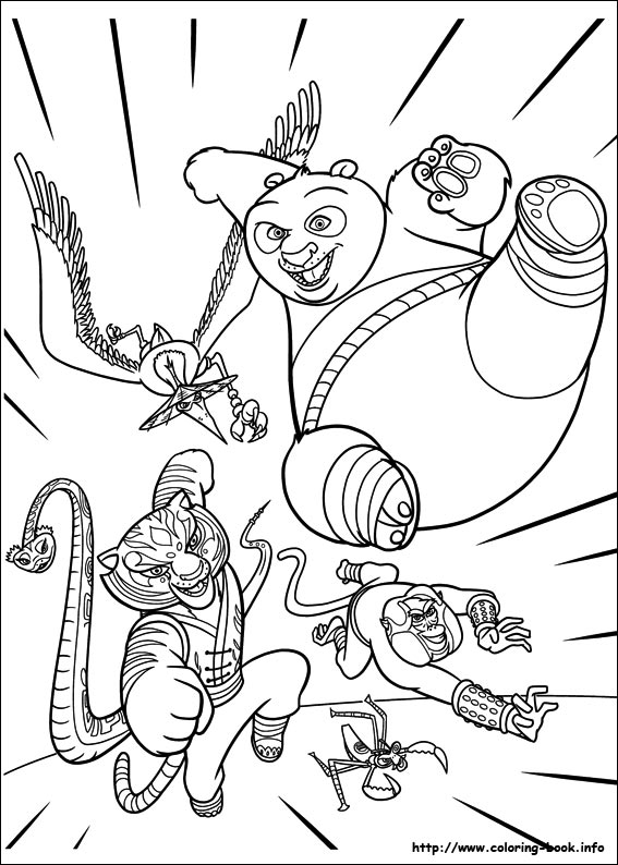 Kung Fu Panda 2 coloring picture