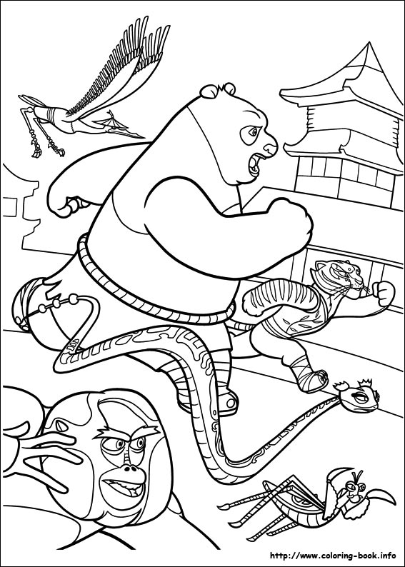 Kung Fu Panda 2 coloring picture