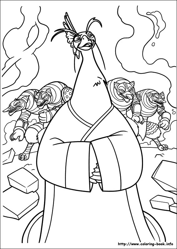 Kung Fu Panda 2 coloring picture