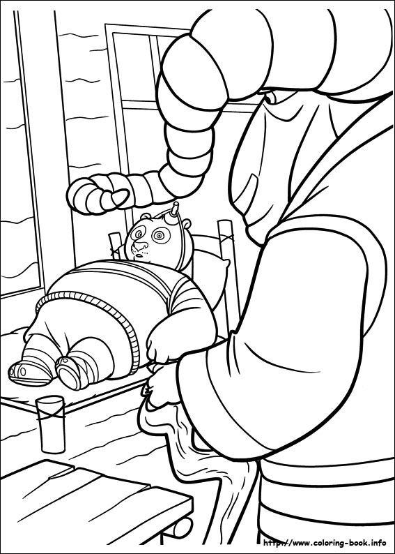 Kung Fu Panda 2 coloring picture