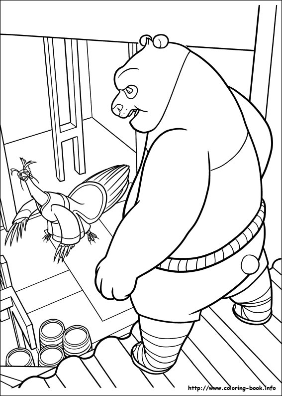 Kung Fu Panda 2 coloring picture