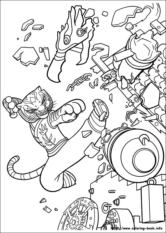 Kung Fu Panda 2 coloring picture