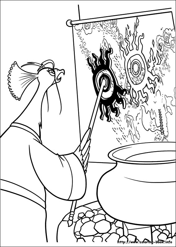 Kung Fu Panda 2 coloring picture