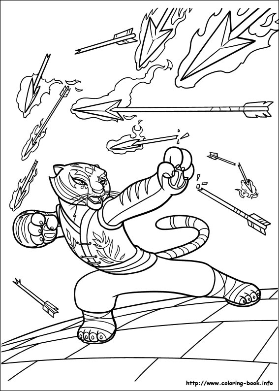 Kung Fu Panda 2 coloring picture