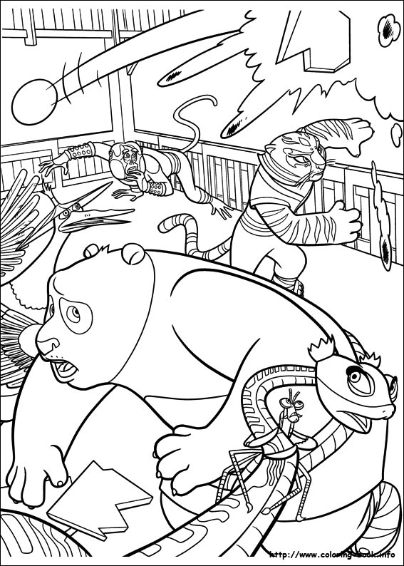 Kung Fu Panda 2 coloring picture