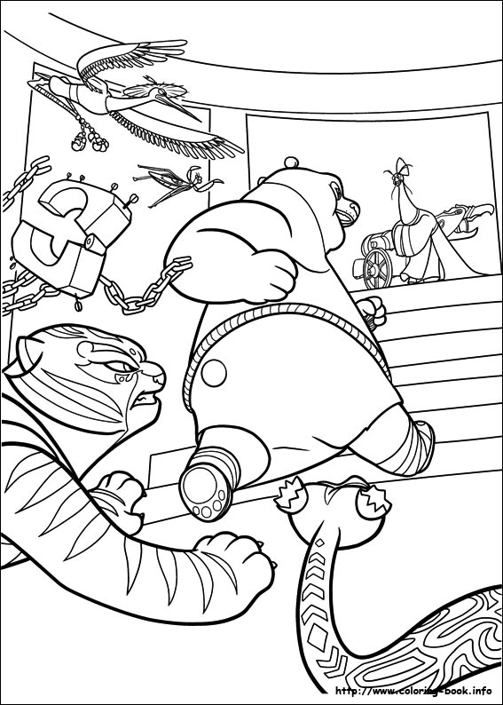 Kung Fu Panda 2 coloring picture