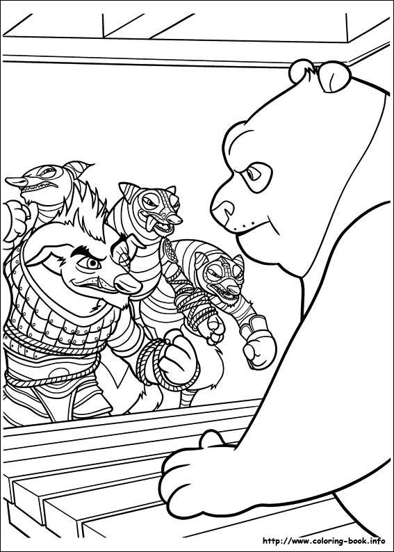 Kung Fu Panda 2 coloring picture