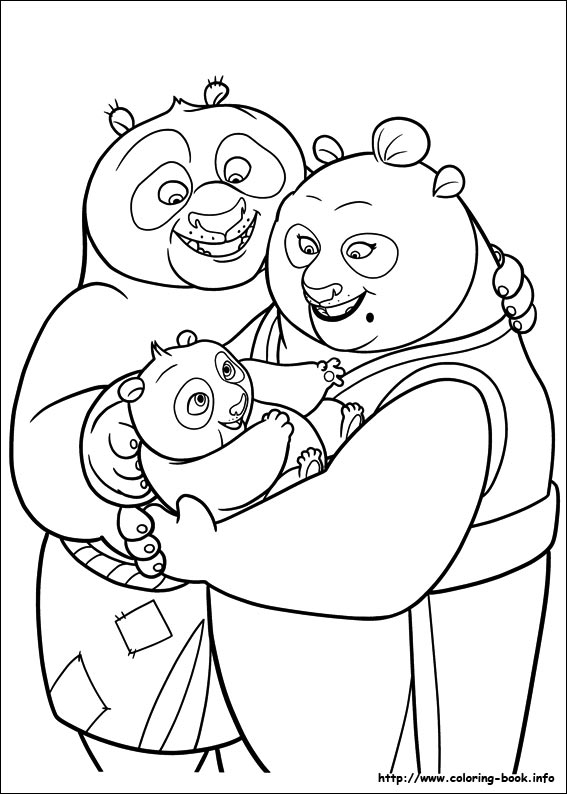 Kung Fu Panda 2 coloring picture