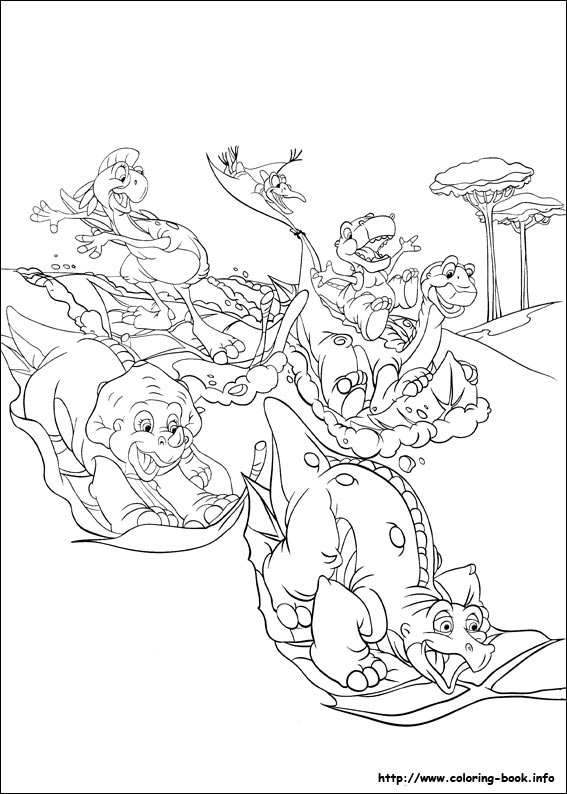 The Land Before Time coloring picture