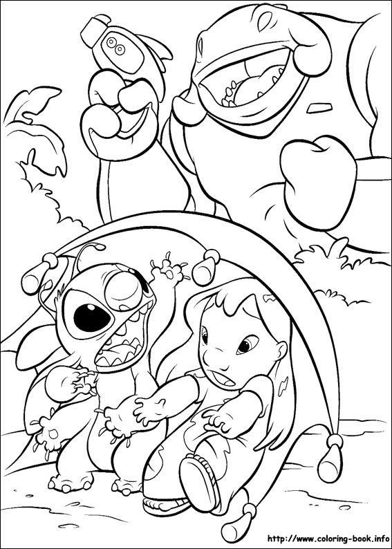 Lilo and Stitch coloring pages on Lilo and Stitch coloring pages on