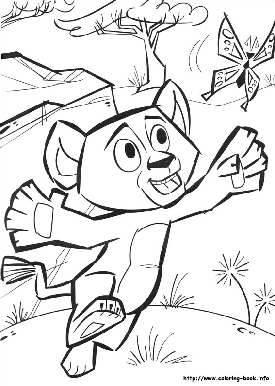 Madagascar 2 coloring picture