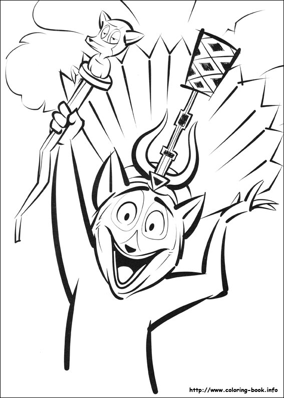 Madagascar 2 coloring picture