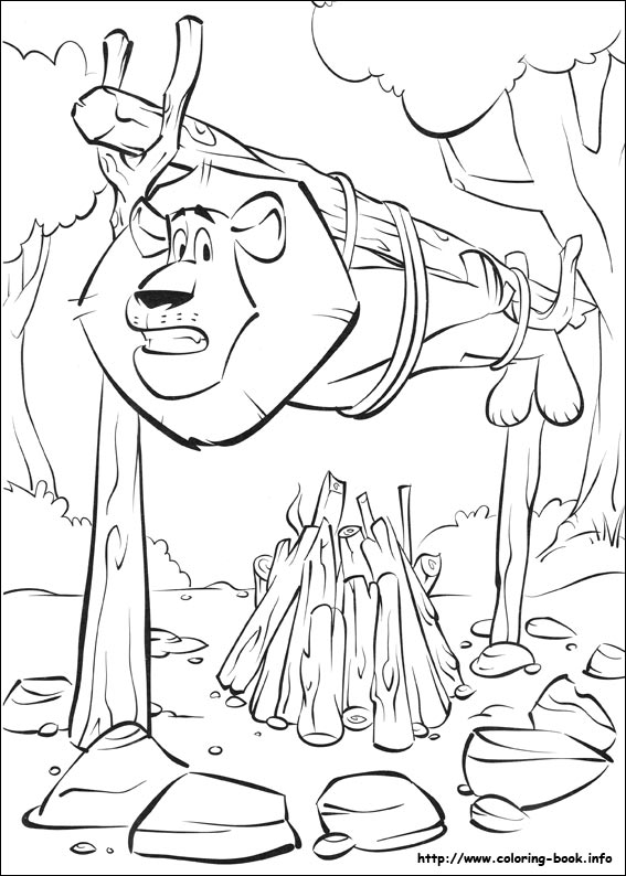 Madagascar 2 coloring picture