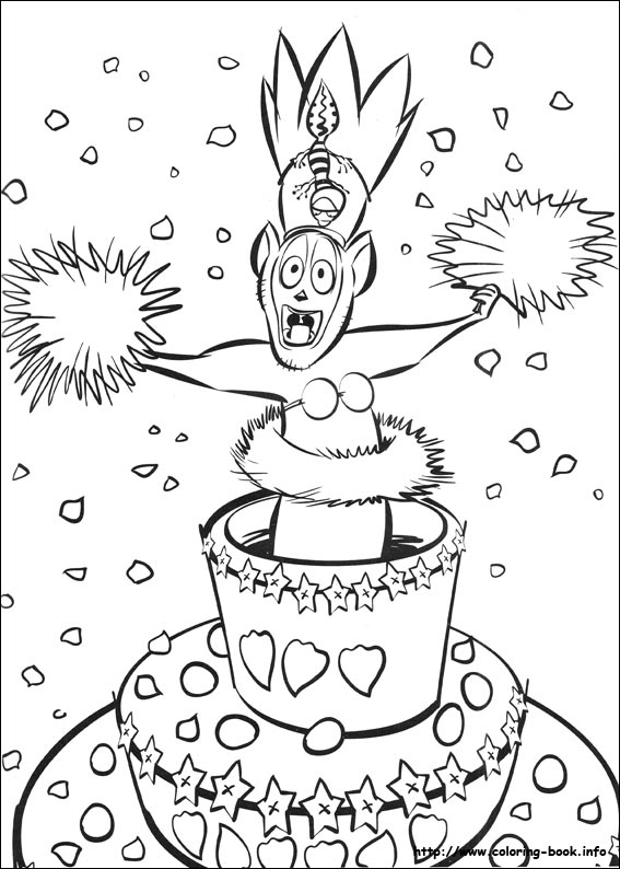 Madagascar 2 coloring picture