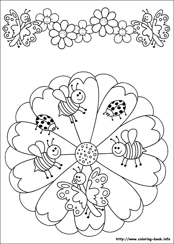 Mandalas coloring picture