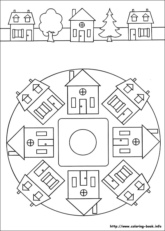 Mandalas coloring picture