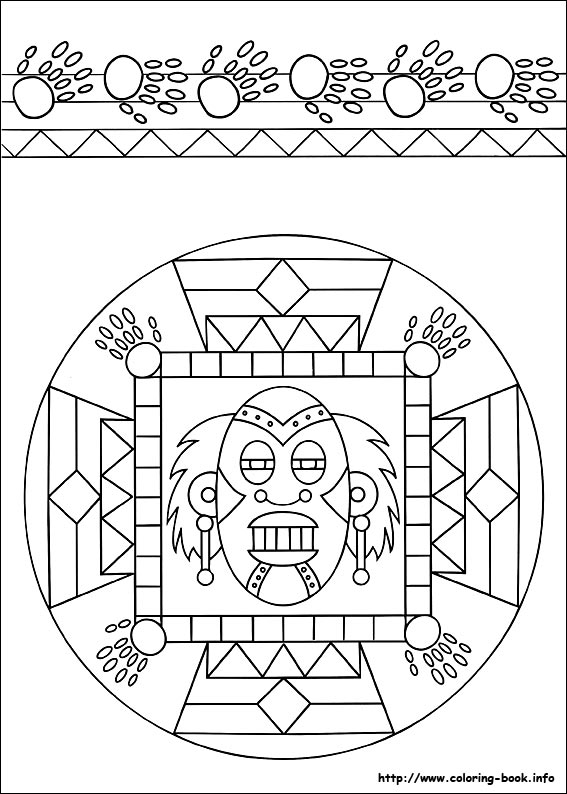 Mandalas coloring picture