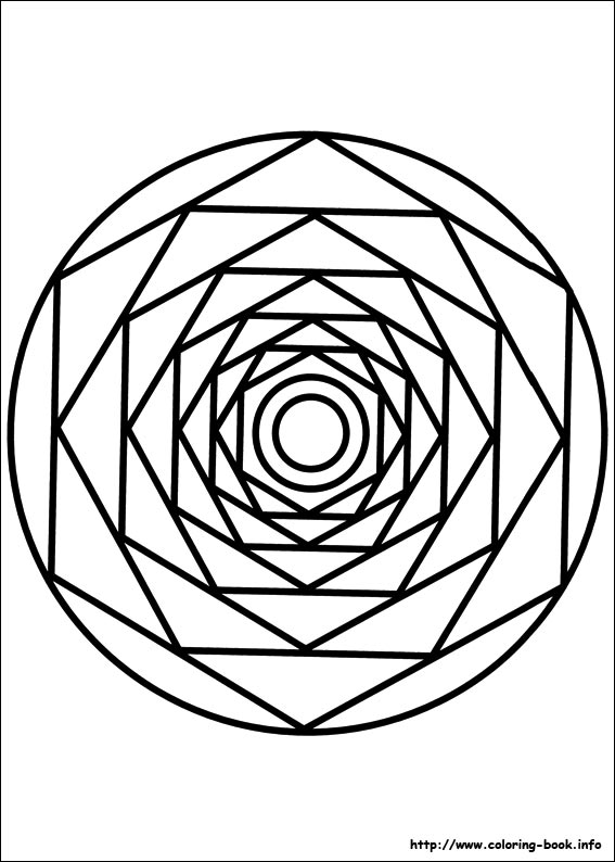 Mandalas coloring picture