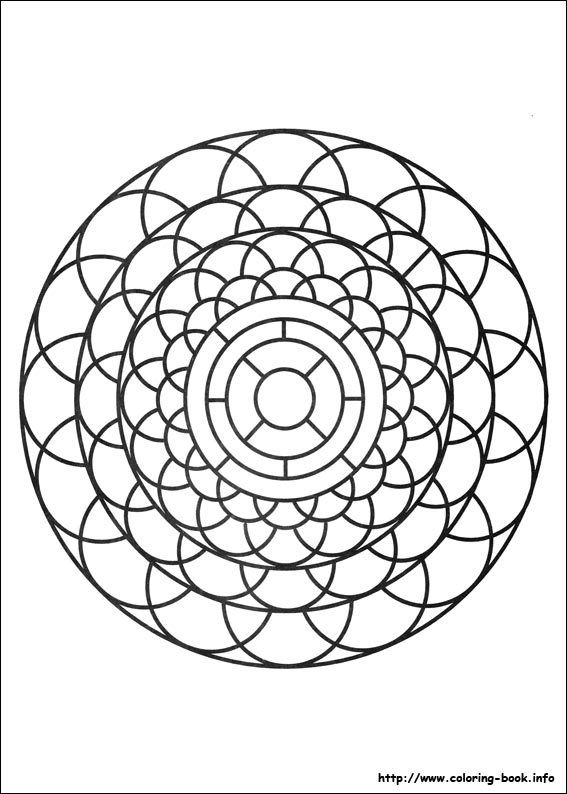 Mandalas coloring picture