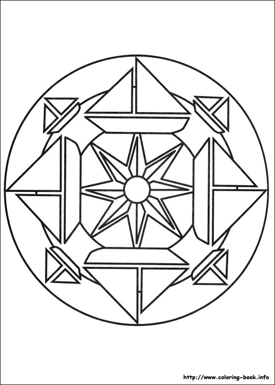 Mandalas coloring picture