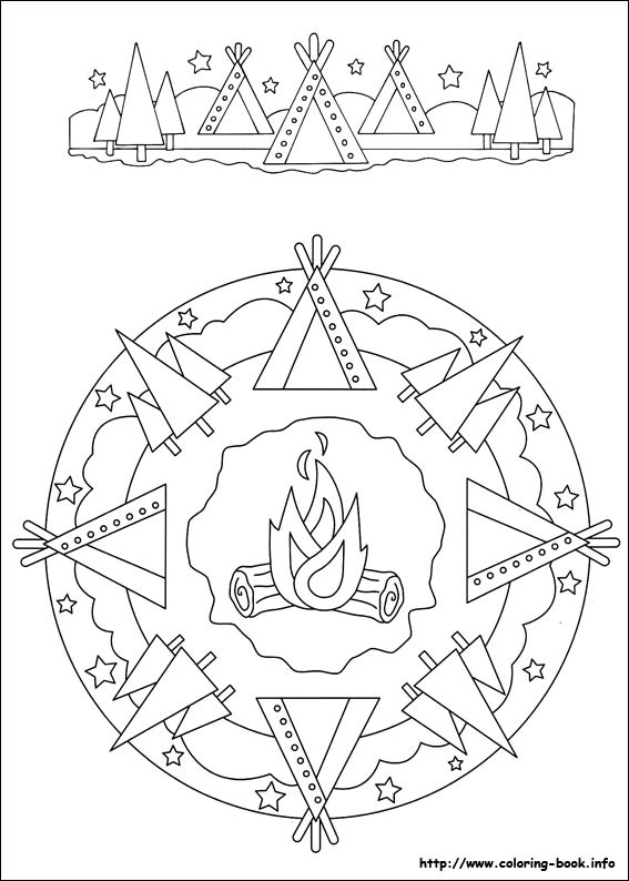 Mandalas coloring picture