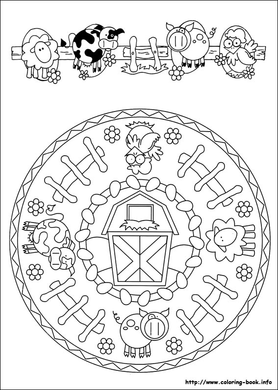 Mandalas coloring picture