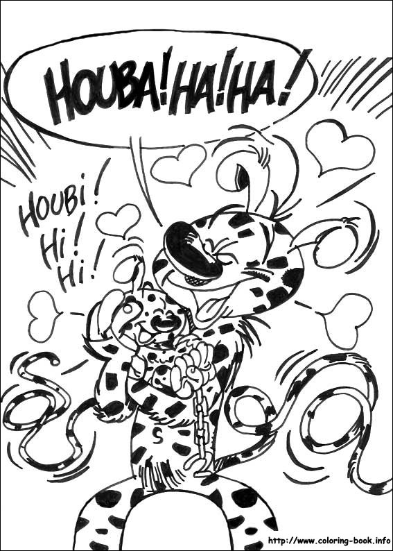 Marsupilami coloring picture