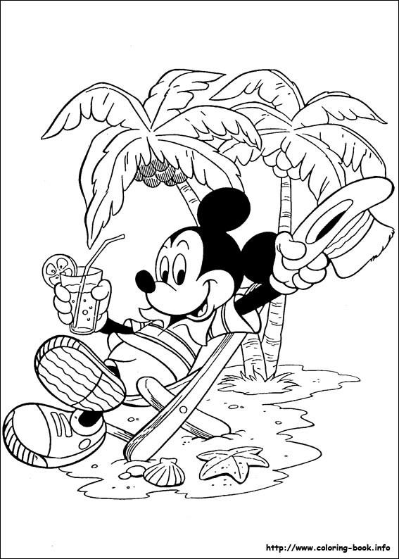 Mickey coloring picture