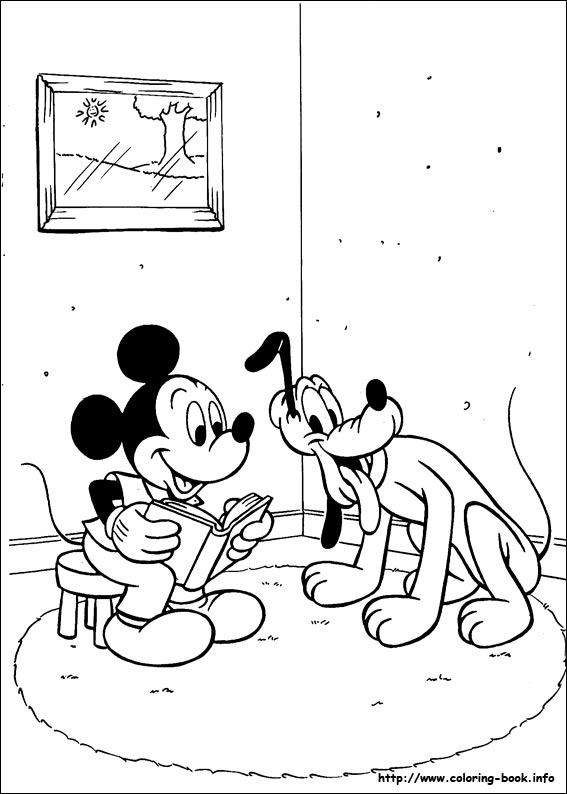 Mickey coloring picture