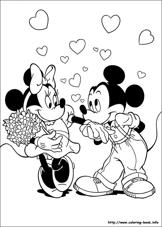 Mickey coloring picture