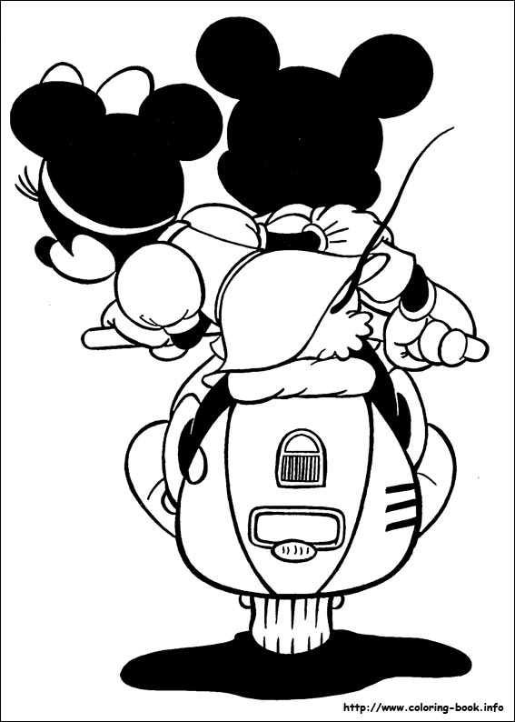 Mickey coloring picture