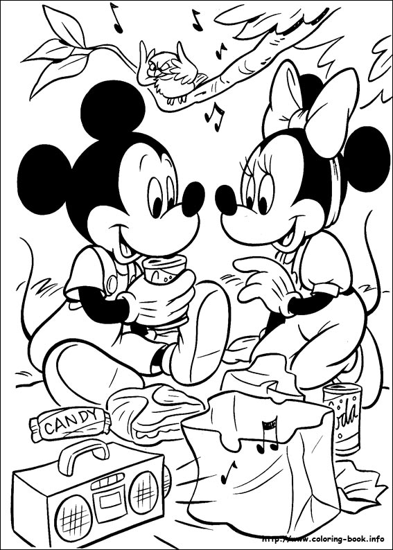 Mickey coloring picture