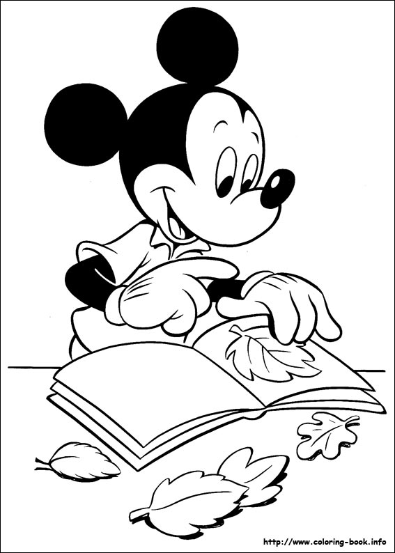 Mickey coloring picture