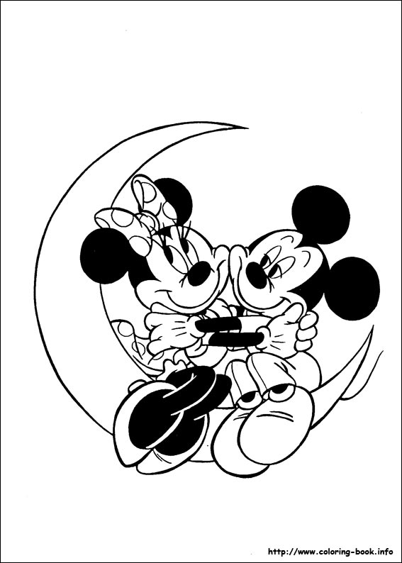 Mickey coloring picture