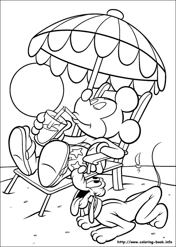 Mickey coloring picture