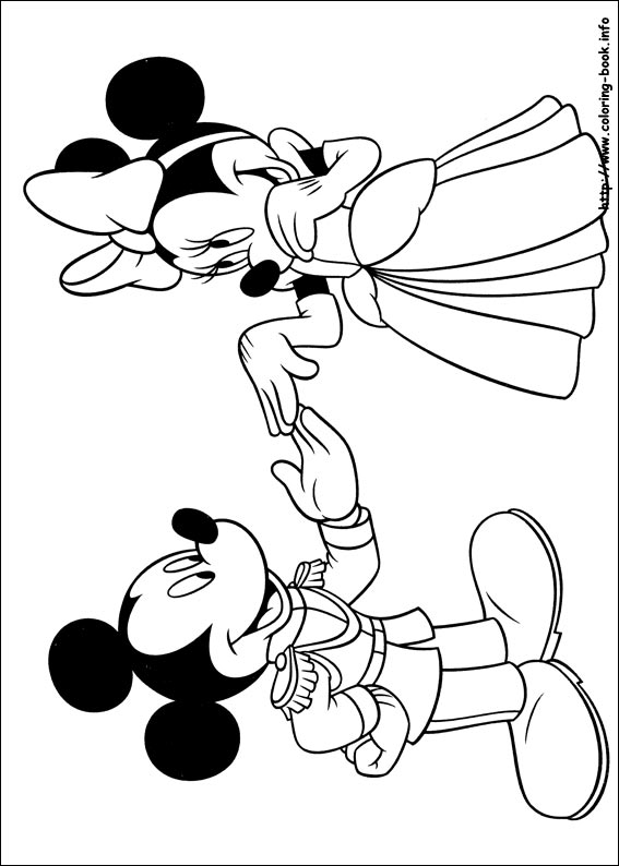 Mickey coloring picture