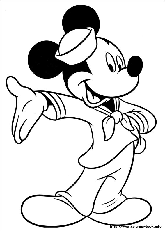 Mickey coloring picture