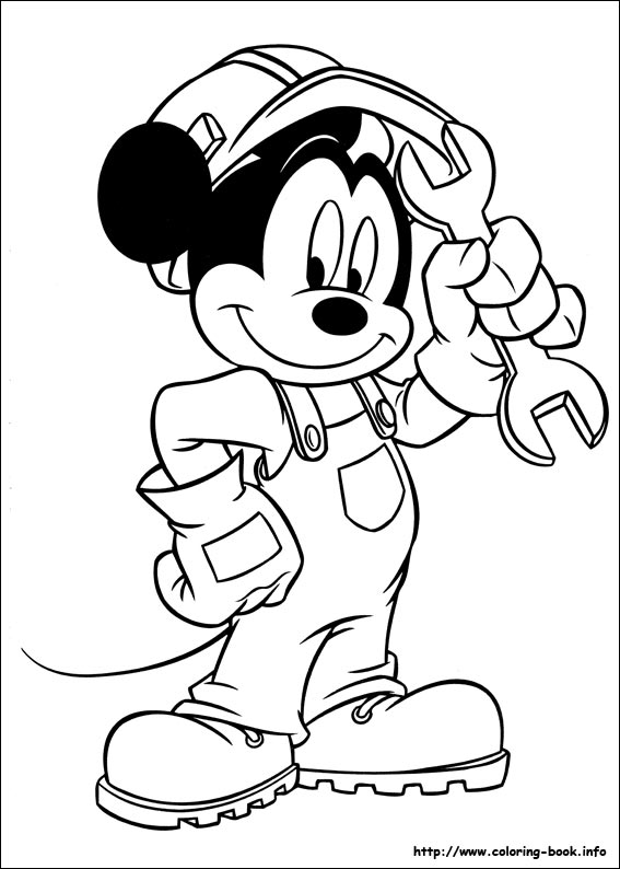 Mickey coloring picture