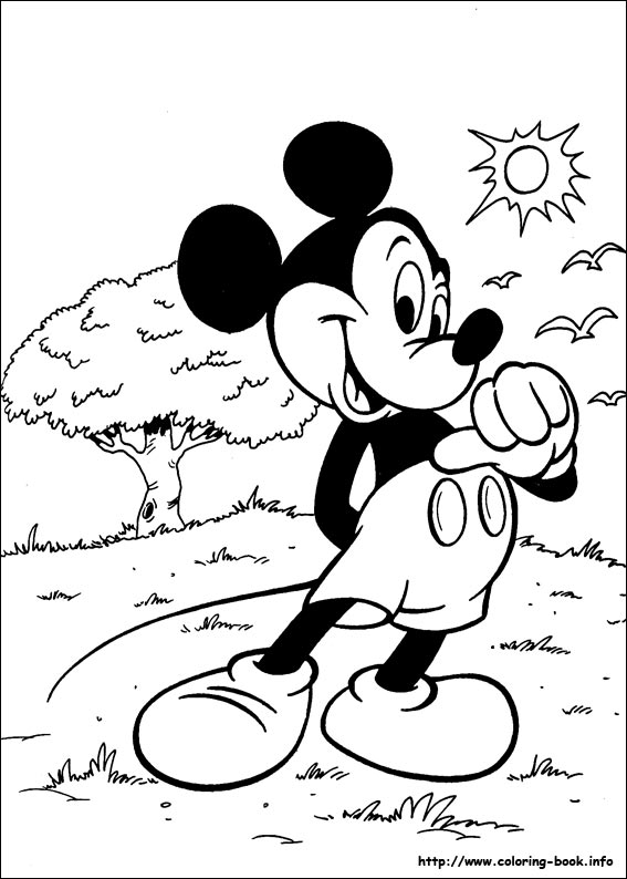 Mickey coloring picture