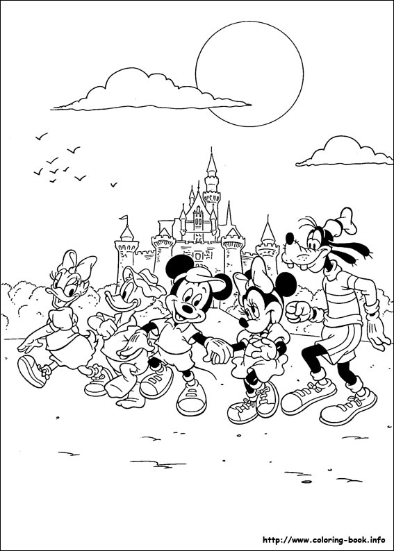 Mickey coloring picture