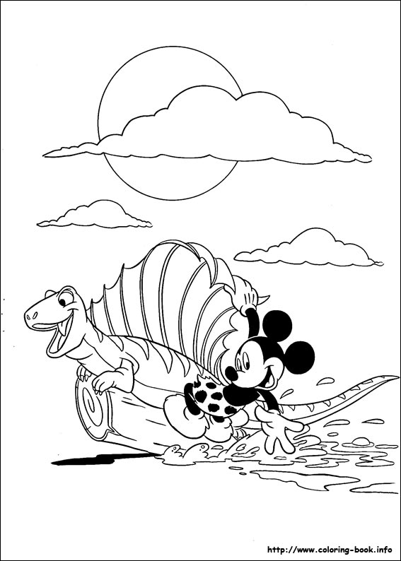 Mickey coloring picture