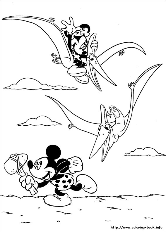 Mickey coloring picture