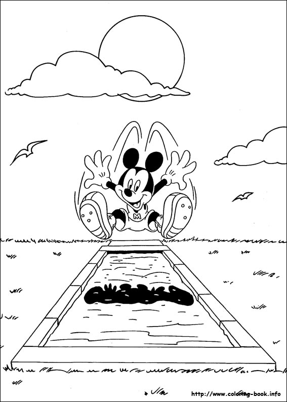 Mickey coloring picture