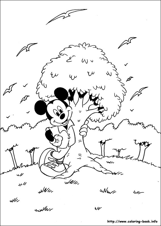 Mickey coloring picture