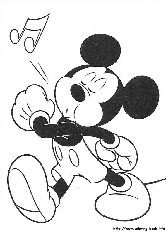 Mickey coloring picture