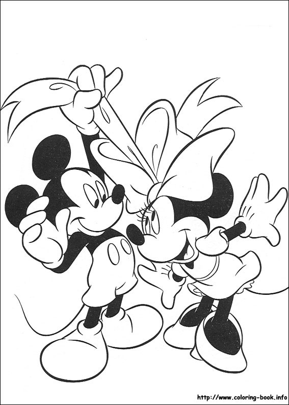 Mickey coloring picture