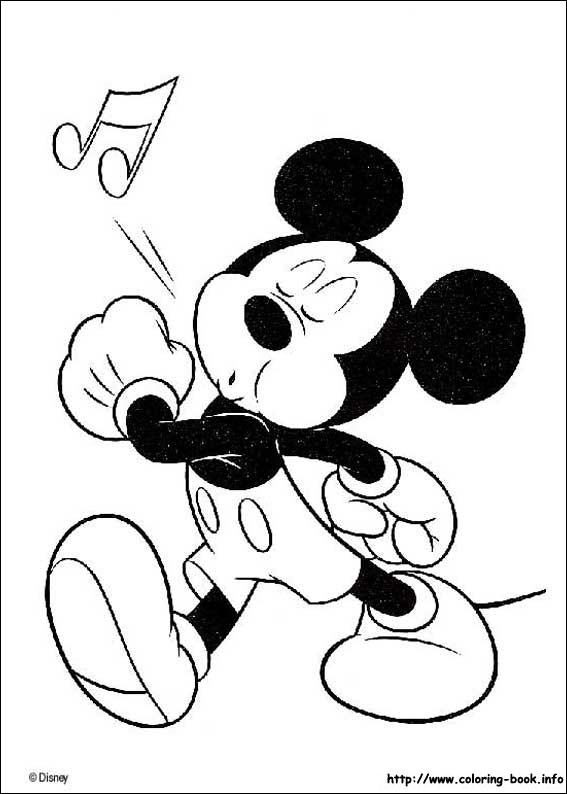 Mickey coloring picture