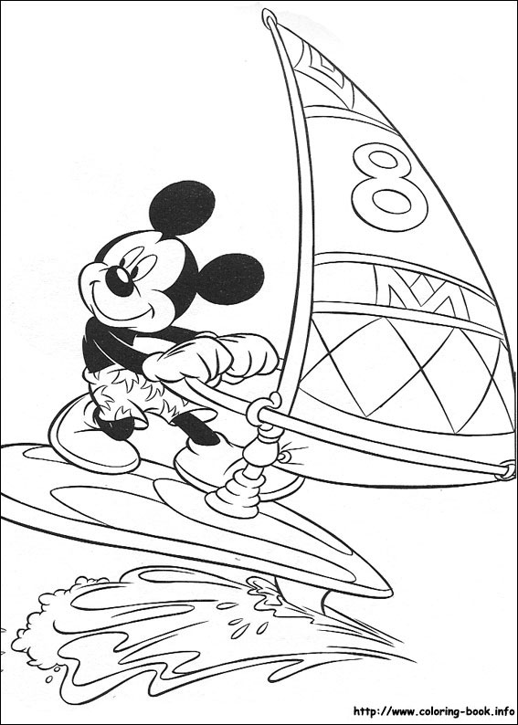 Mickey coloring picture