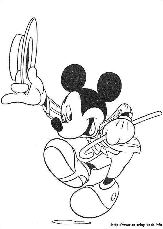 Mickey coloring picture