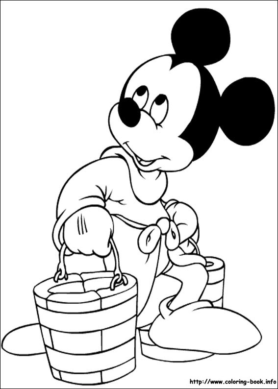 Mickey coloring picture